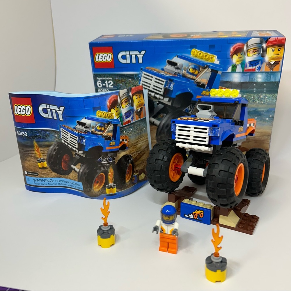 LEGO City 60180 Monster Truck Complete Set with Box and Instructions Retired